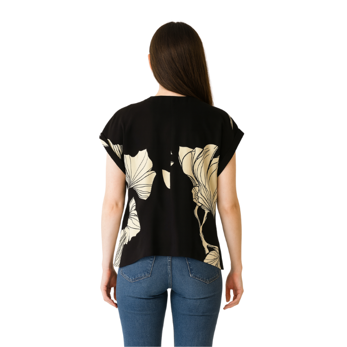 564250905001CHILIA 30437 KADIN BLUZ  SİYAH