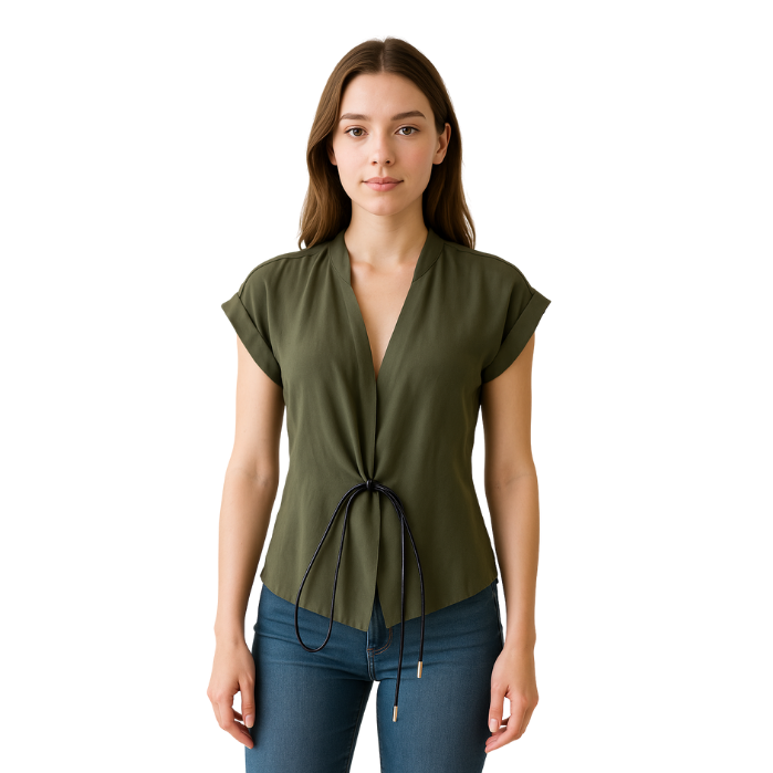 564250905037CHILIA 30437 KADIN BLUZ  HAKİ