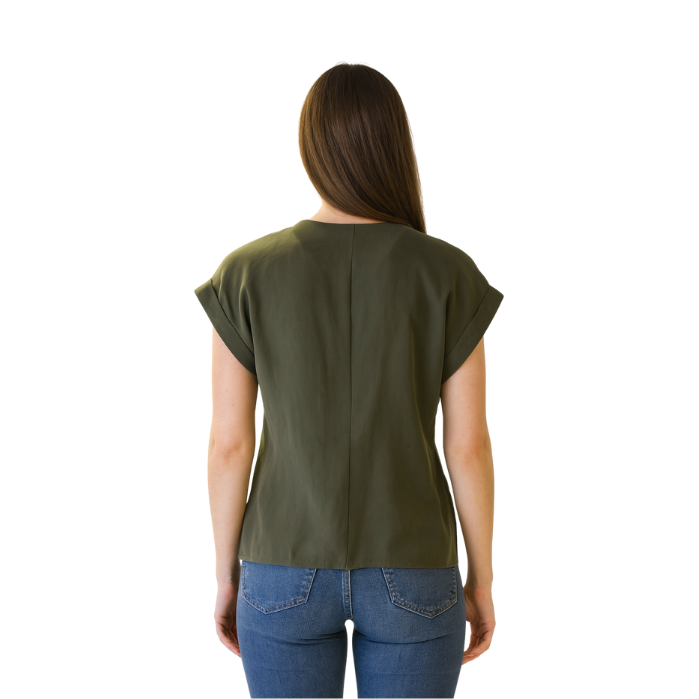 564250905037CHILIA 30437 KADIN BLUZ  HAKİ