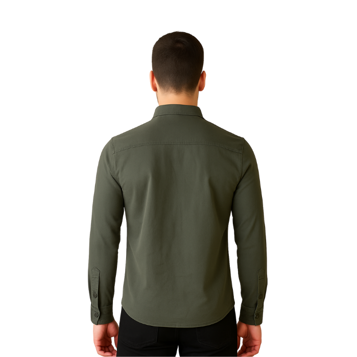 672503612059MAVI JEANS M0211091-85370 ERKEK GÖMLEK  KOYU YEŞİL