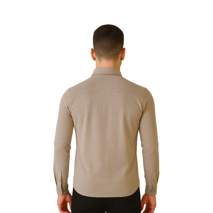 672503638014MAVI JEANS M0210294-70145 ERKEK GÖMLEK  BEJ