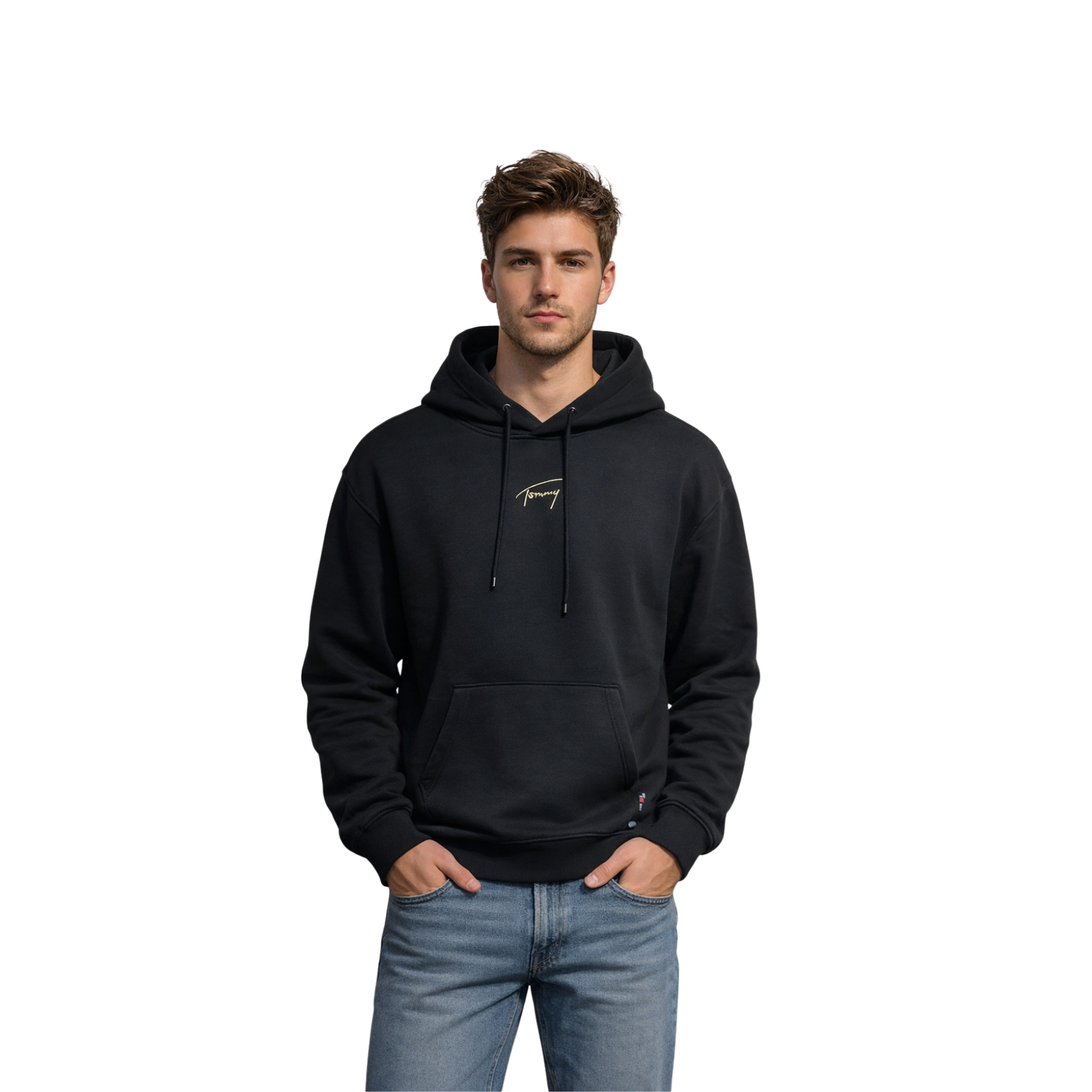 691538026001TOMMY JEANS DM0DM20507 ERKEK SWEATSHIRT  SİYAH