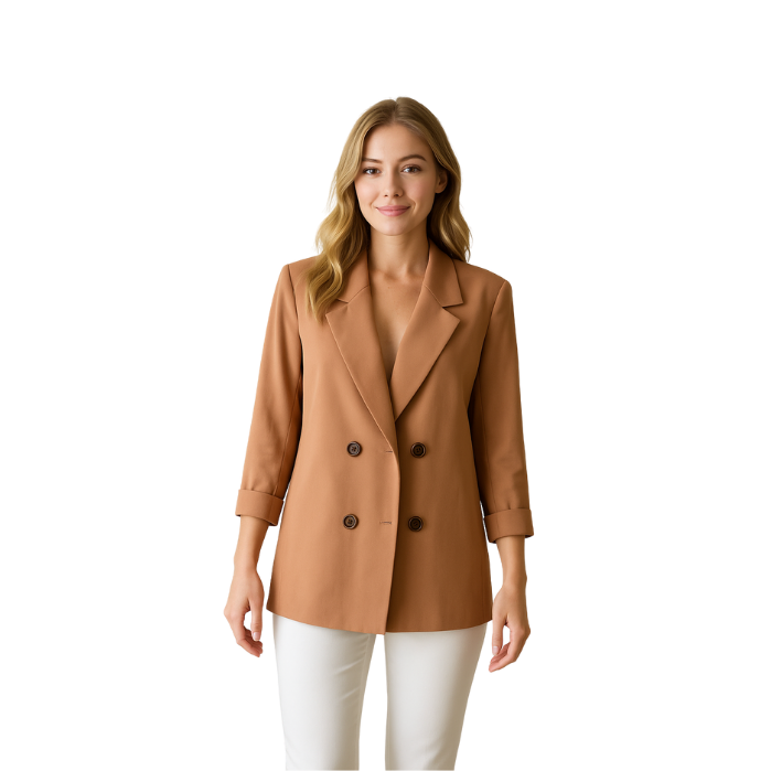 712202022022CARINO 4650 KADIN CEKET  CAMEL