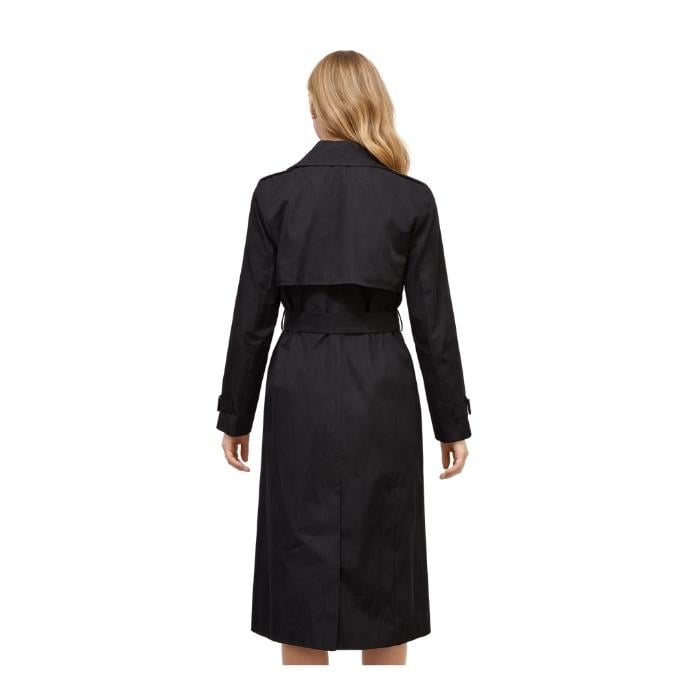 712288001001CARINO 7005 KADIN TRENÇKOT  SİYAH