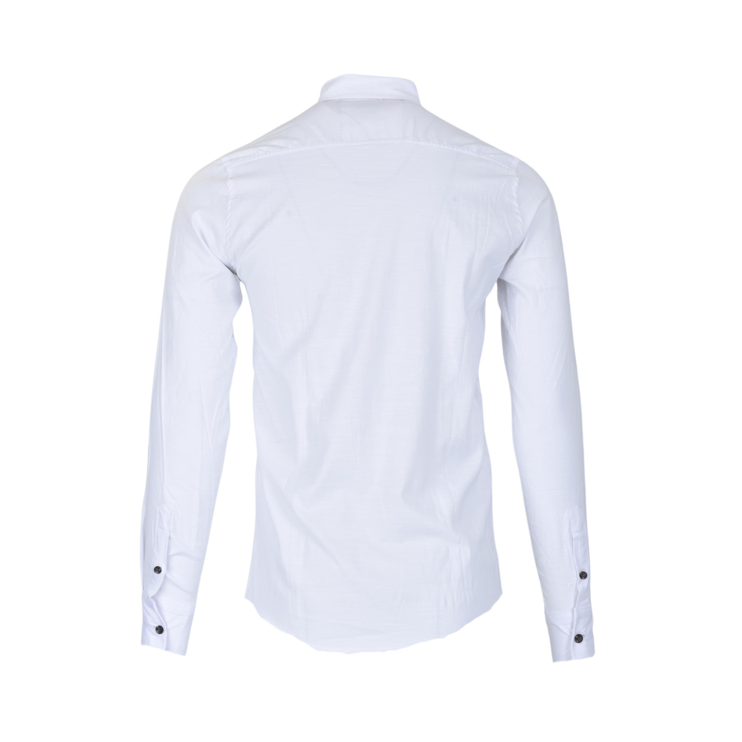 714703085MANCHE 11-8615 ERKEK GÖMLEK  BEYAZ