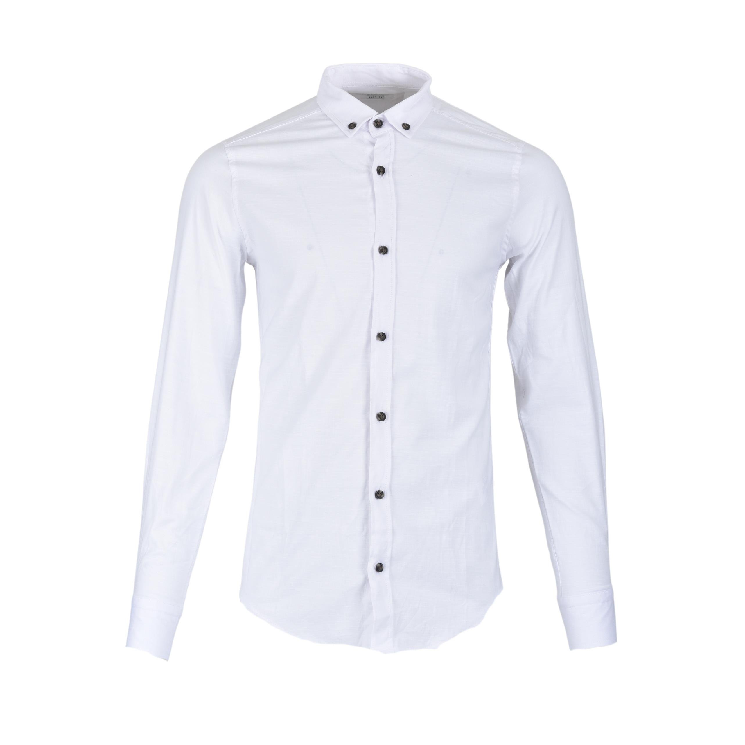 714703085MANCHE 11-8615 ERKEK GÖMLEK  BEYAZ