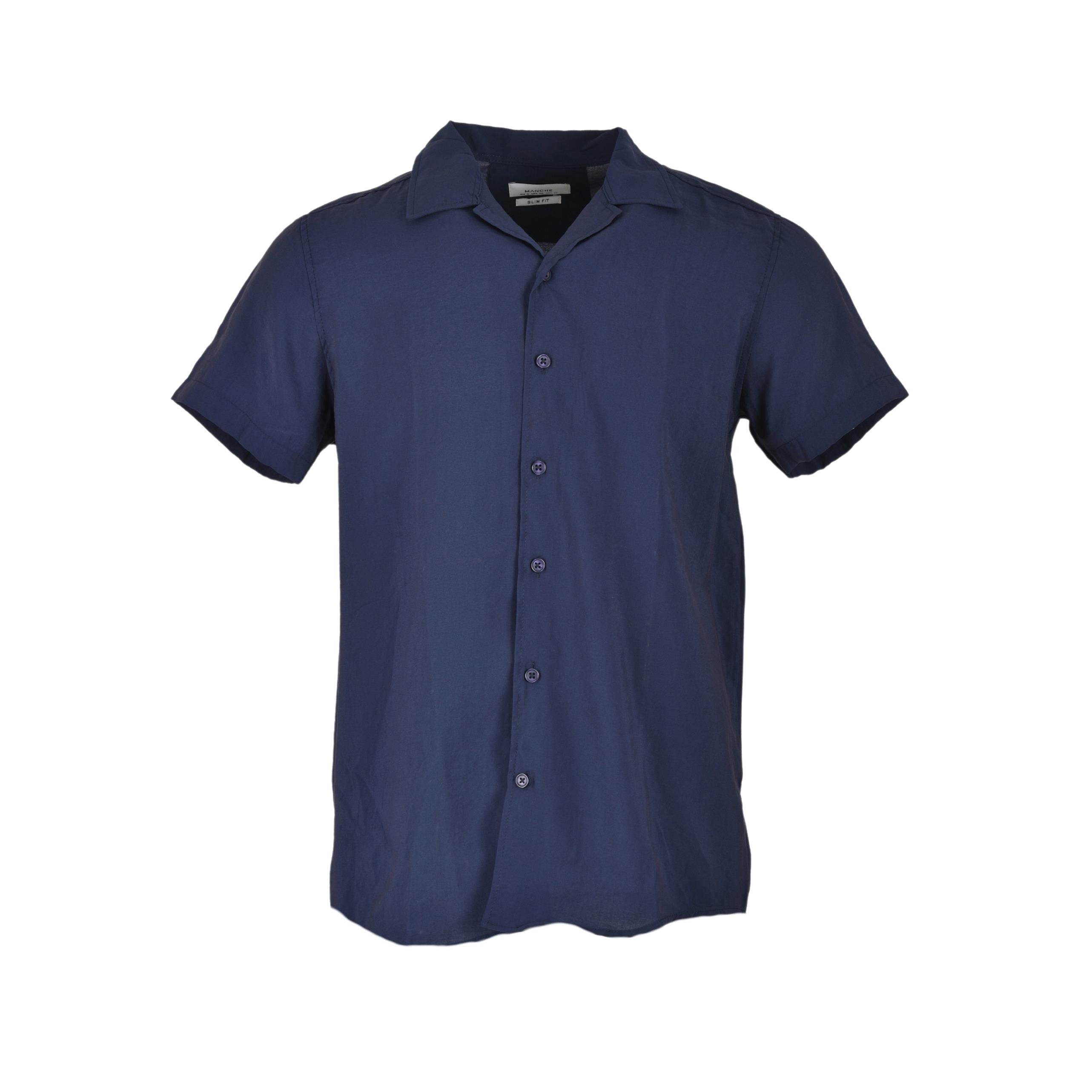 714703092MANCHE 11-8072 ERKEK GÖMLEK  LACİVERT