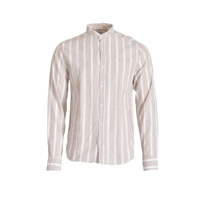 714703093014MANCHE 12-8080 ERKEK GÖMLEK  BEJ