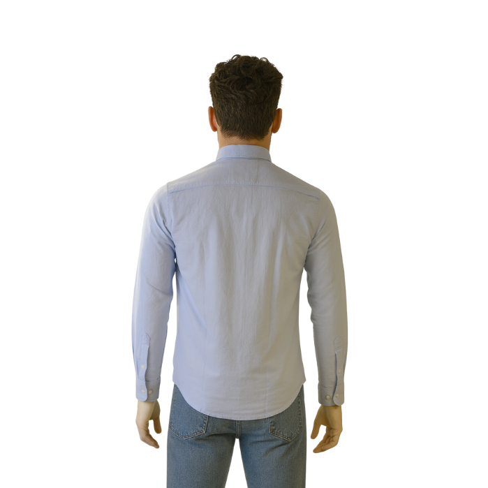 714703117003MANCHE 11-6596 ERKEK GÖMLEK  MAVİ