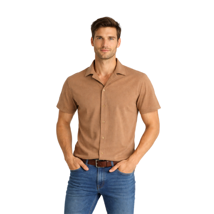 714703135044MANCHE 11-7044 ERKEK GÖMLEK  A.KAHVE