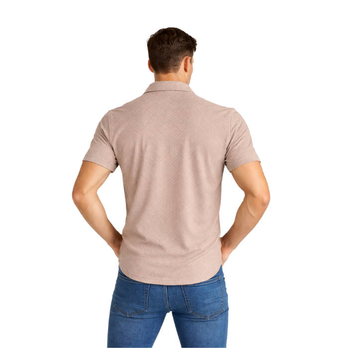 714703136015MANCHE 11-8381 ERKEK GÖMLEK  VİZON