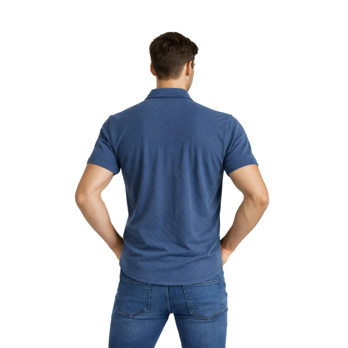 714703136029MANCHE 11-8381 ERKEK GÖMLEK  INDİGO