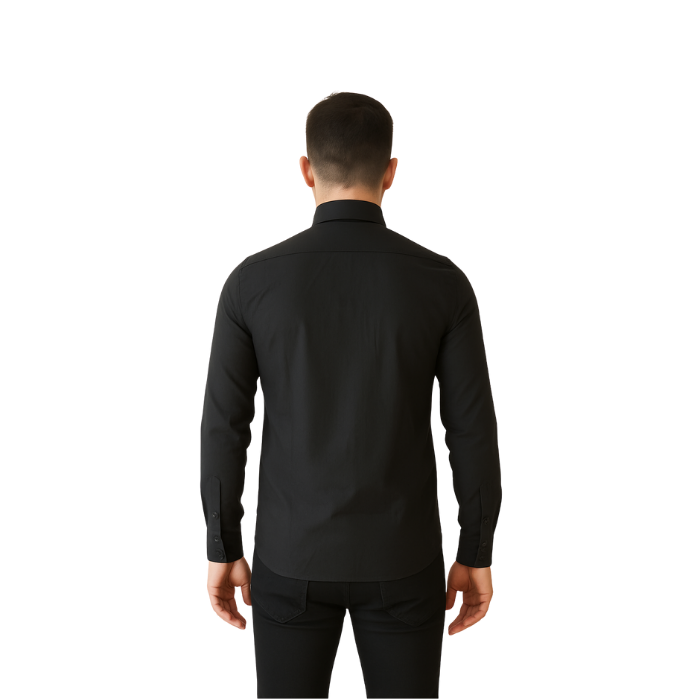 714703159001MANCHE 12-7504 ERKEK GÖMLEK  SİYAH