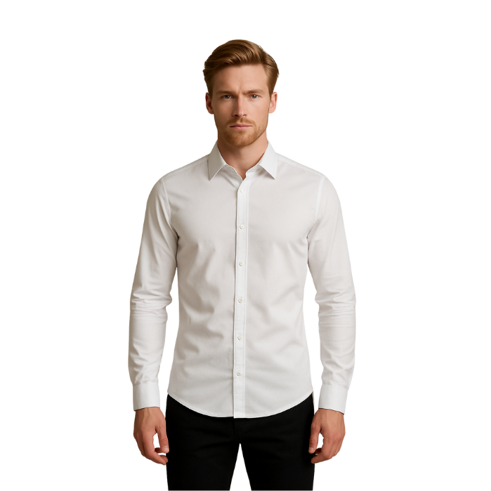 714703159002MANCHE 12-7504 ERKEK GÖMLEK  BEYAZ