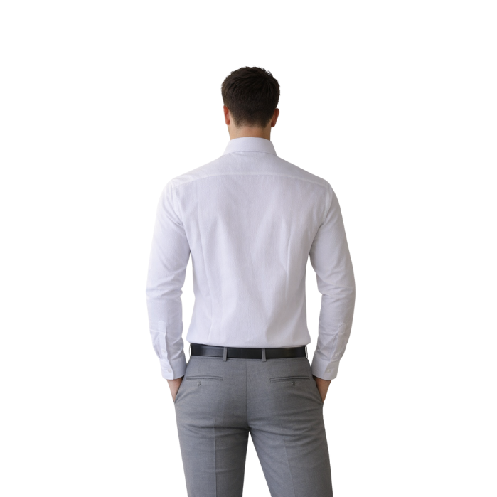 714703166002MANCHE 19-1629 ERKEK GÖMLEK  BEYAZ