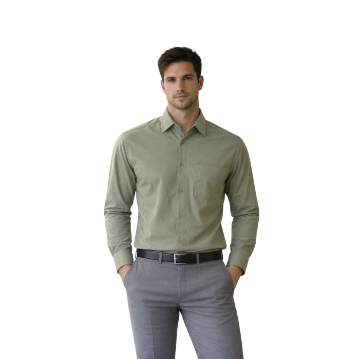 714703166037MANCHE 19-1629 ERKEK GÖMLEK  HAKİ