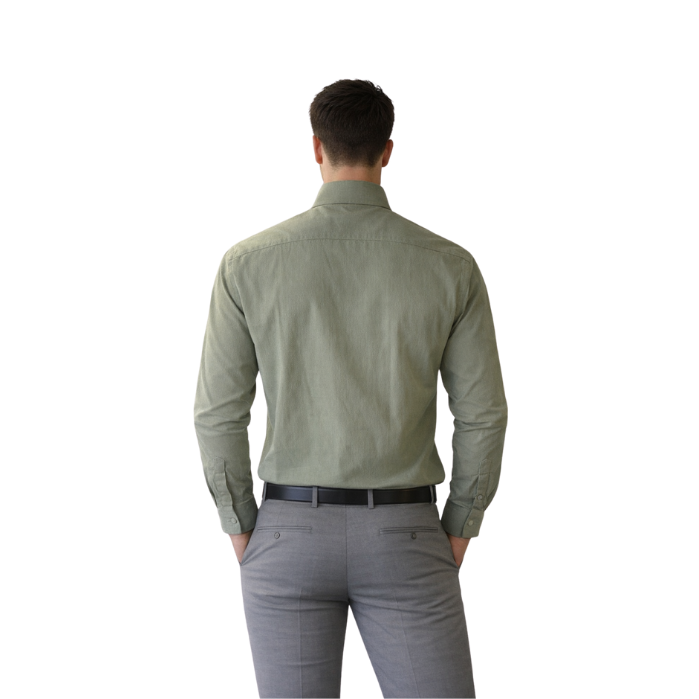 714703166037MANCHE 19-1629 ERKEK GÖMLEK  HAKİ