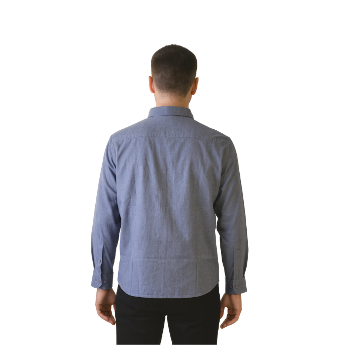 714703173029MANCHE 19-1626 ERKEK GÖMLEK  INDİGO