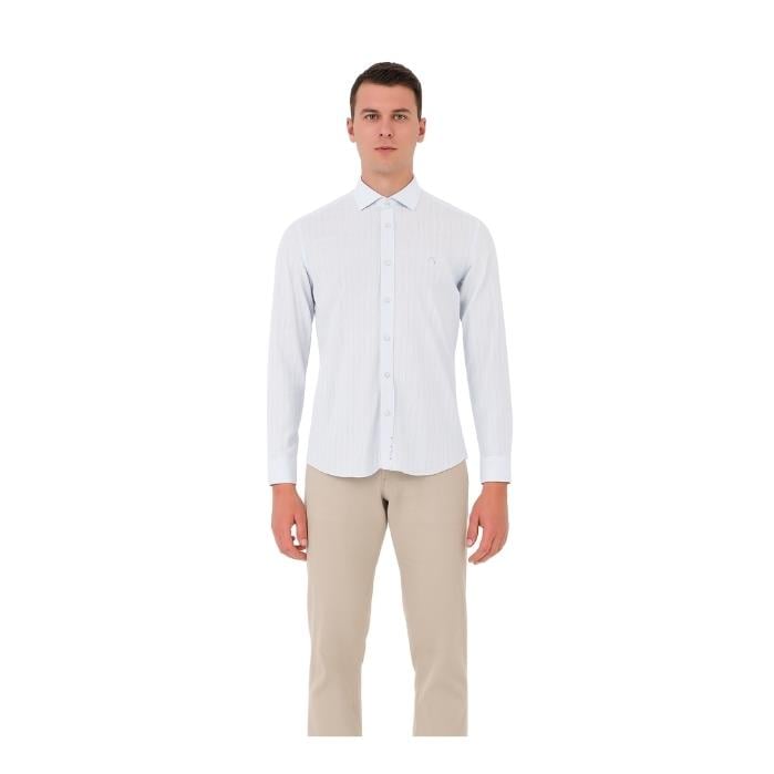 722703010003BRANGO 13257 ERKEK GÖMLEK  MAVİ