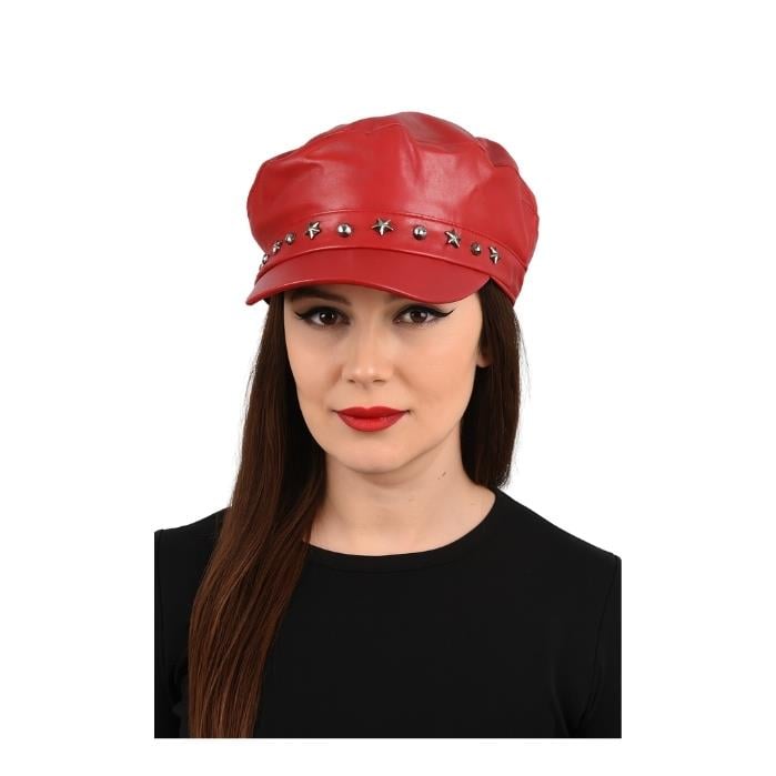 8981121261004NESVAY ACC. 13524-10 KADIN ŞAPKA  KIRMIZI