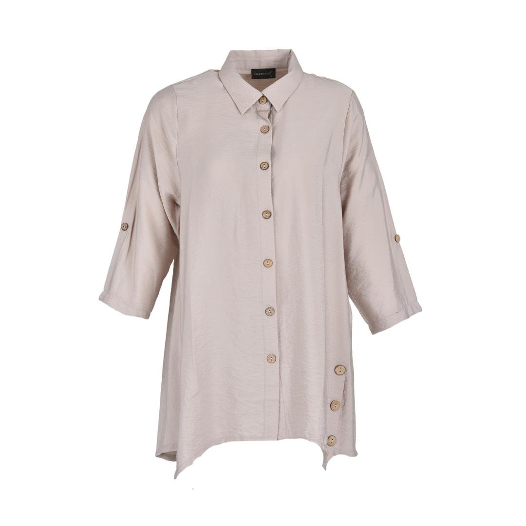 941903001015DESEN 23493 KADIN GÖMLEK  VİZON