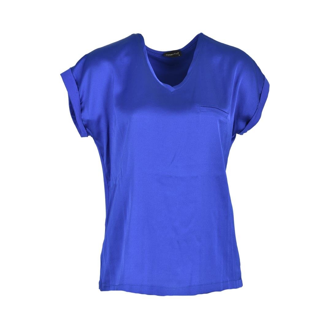 941950004050DESEN 22706 KADIN BLUZ  SAX