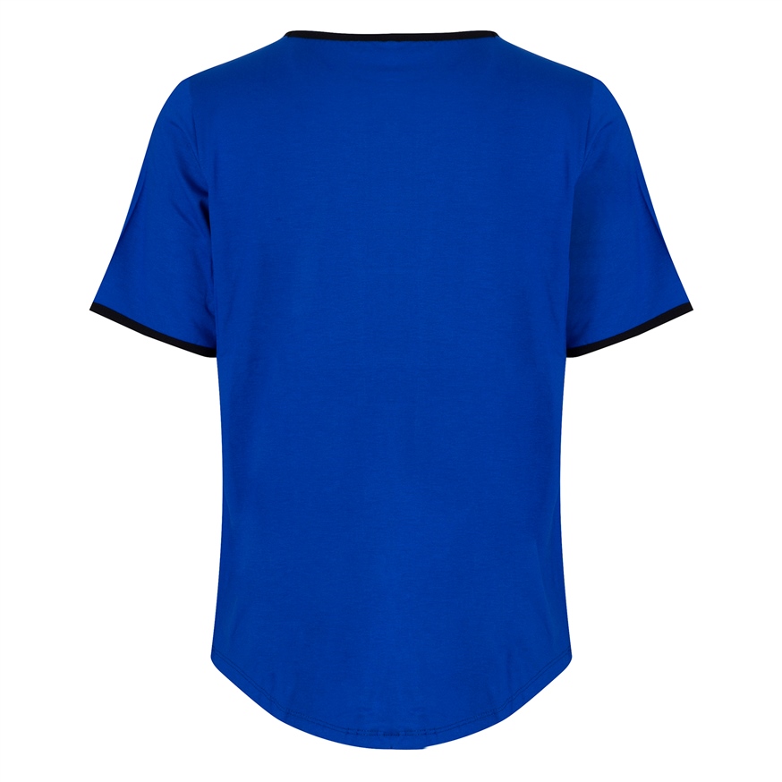 BLUEBELLE 1300 KADIN BLUZ  SAKS-SIYAH