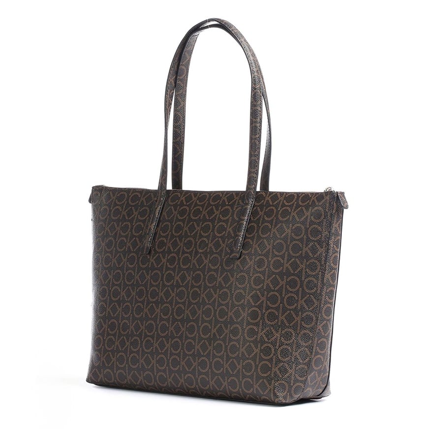 CALVIN KLEIN K60K608101 KADIN OMUZ ÇANTASI  KAHVE