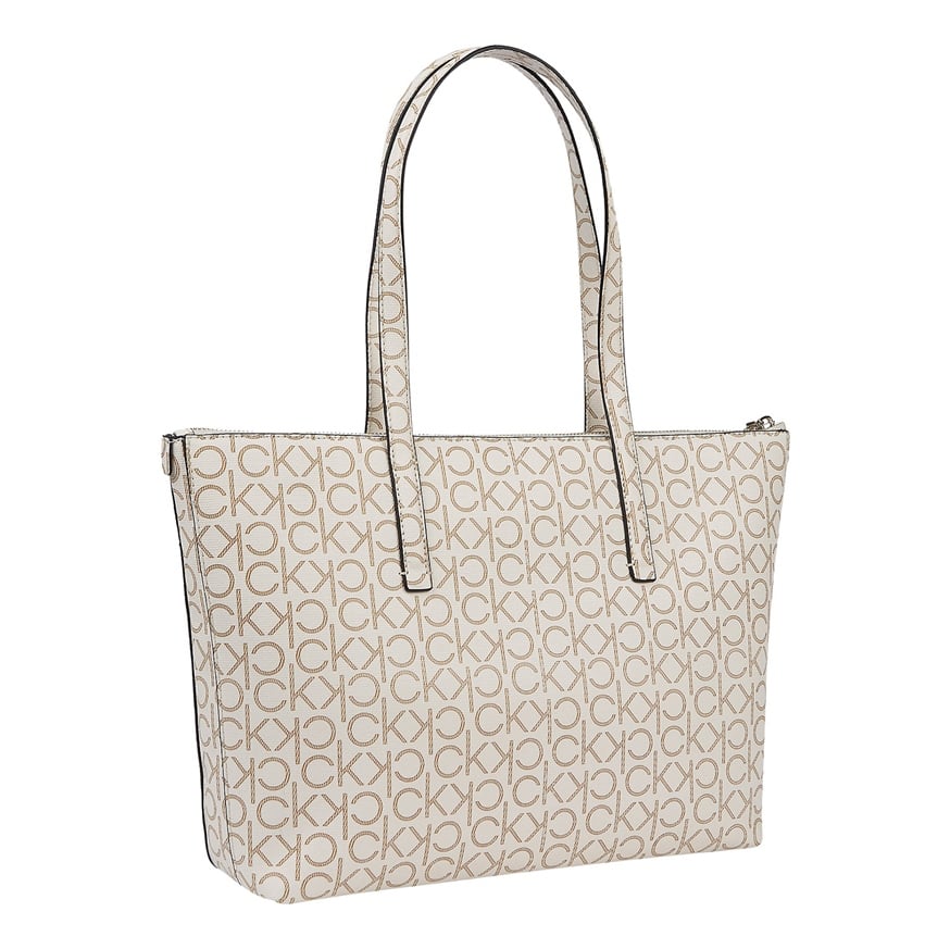 CALVIN KLEIN K60K608101 KADIN OMUZ ÇANTASI  BEYAZ