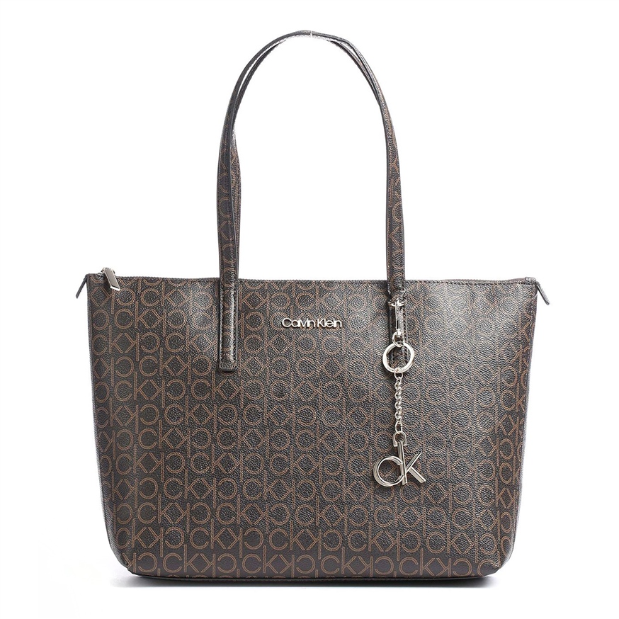 CALVIN KLEIN K60K608101 KADIN OMUZ ÇANTASI  KAHVE