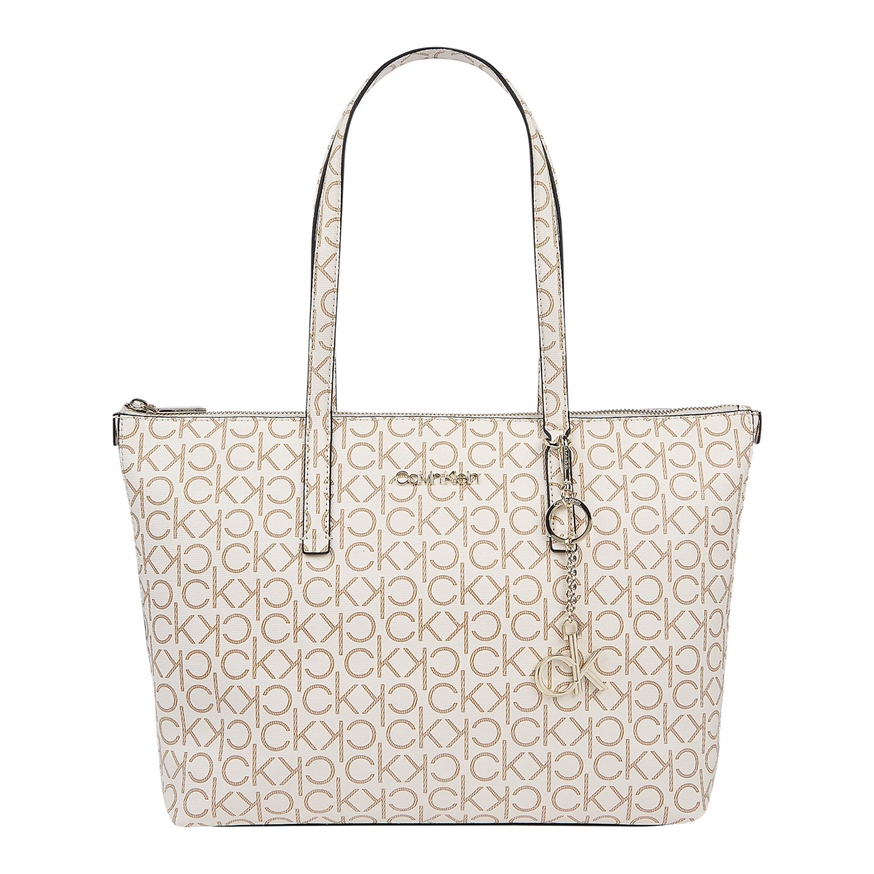 CALVIN KLEIN K60K608101 KADIN OMUZ ÇANTASI  BEYAZ
