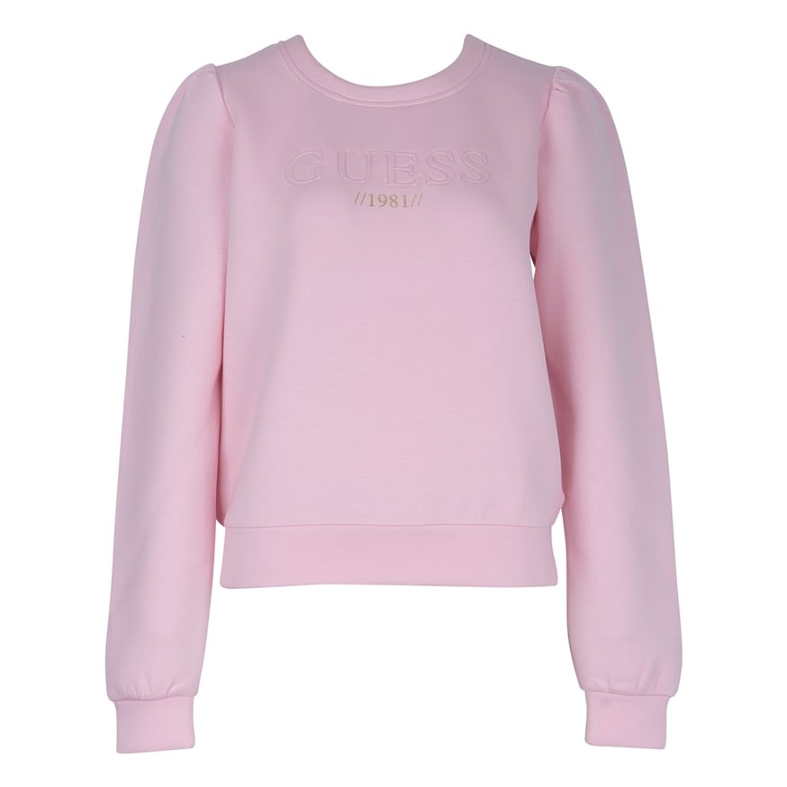 GUESS W1GQ14KAMN2 KADIN SWEATSHIRT  PEMBE