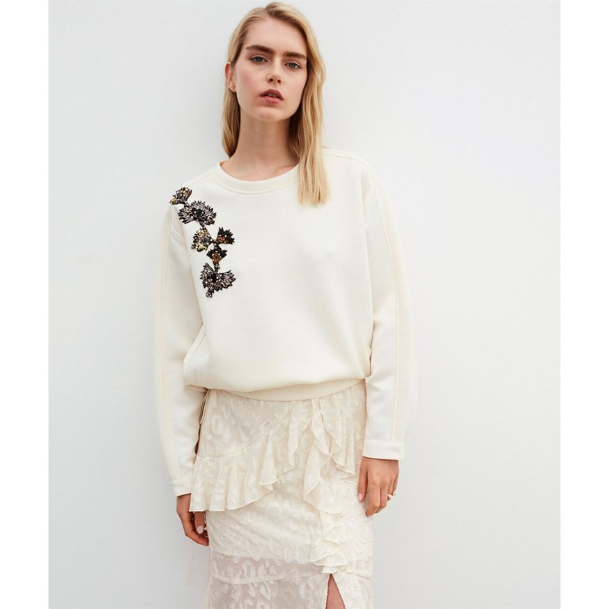IPEKYOL 91040 KADIN SWEATSHIRT  YAG