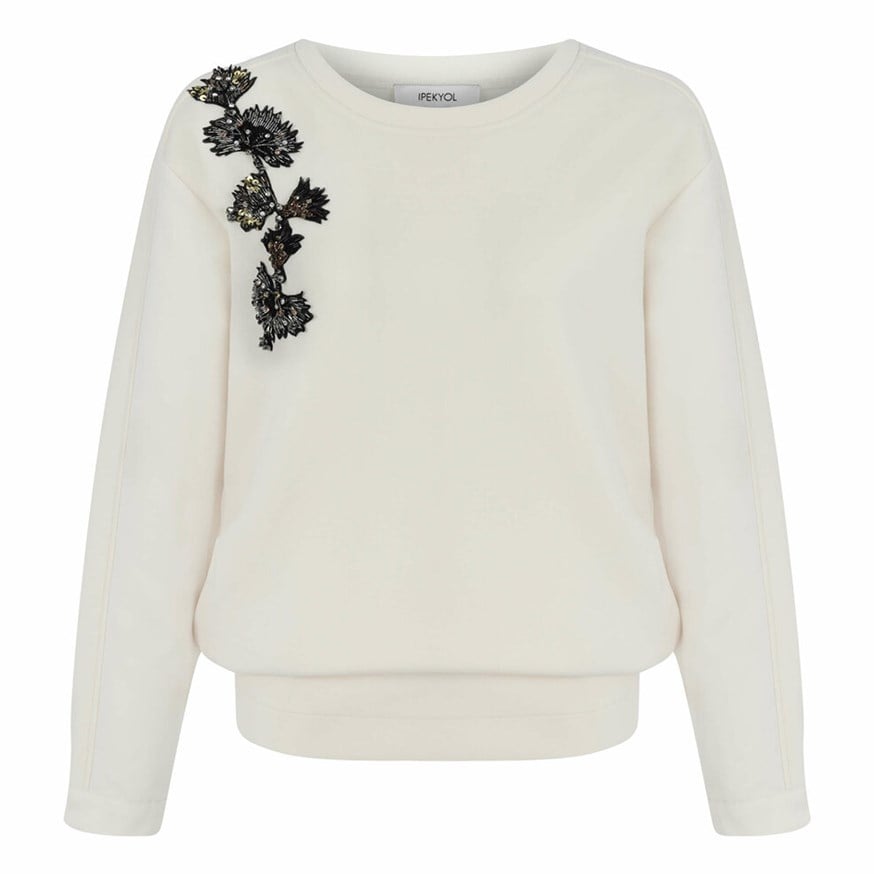IPEKYOL 91040 KADIN SWEATSHIRT  YAG