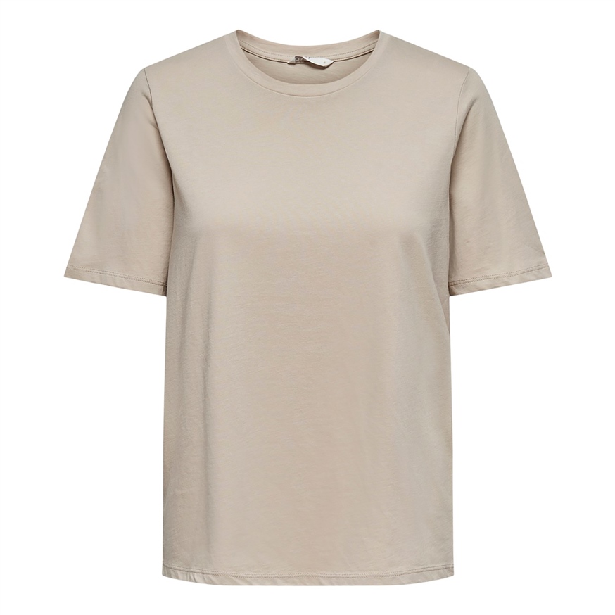 ONLY 15172124 KADIN T-SHIRT  BEJ