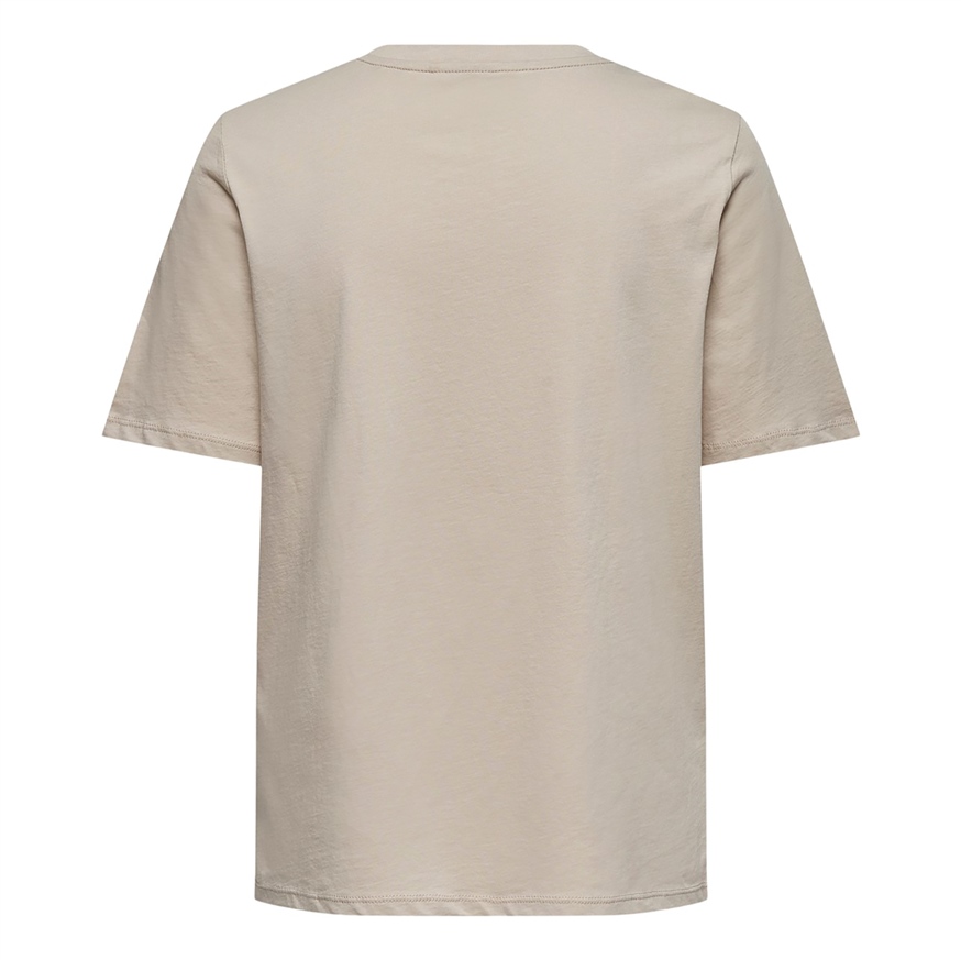 ONLY 15172124 KADIN T-SHIRT  BEJ