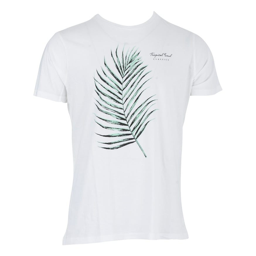 SUPERFLY 21562 ERKEK T-SHIRT  KIRIK BEYAZ