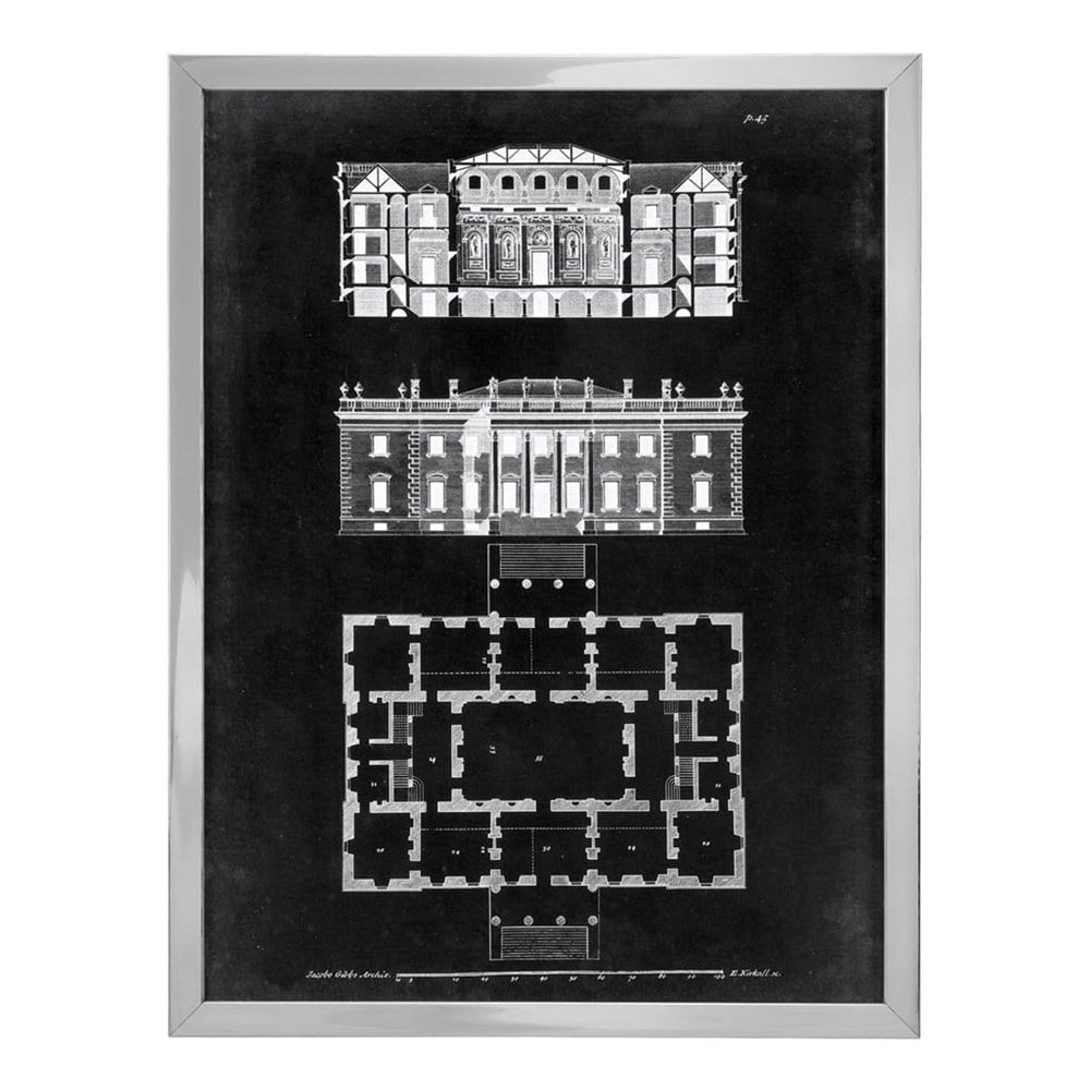 Prints Graphic Building & Plan set of 4