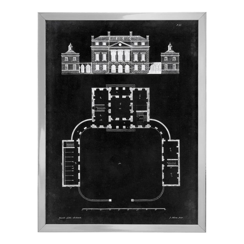 Prints Graphic Building & Plan set of 4
