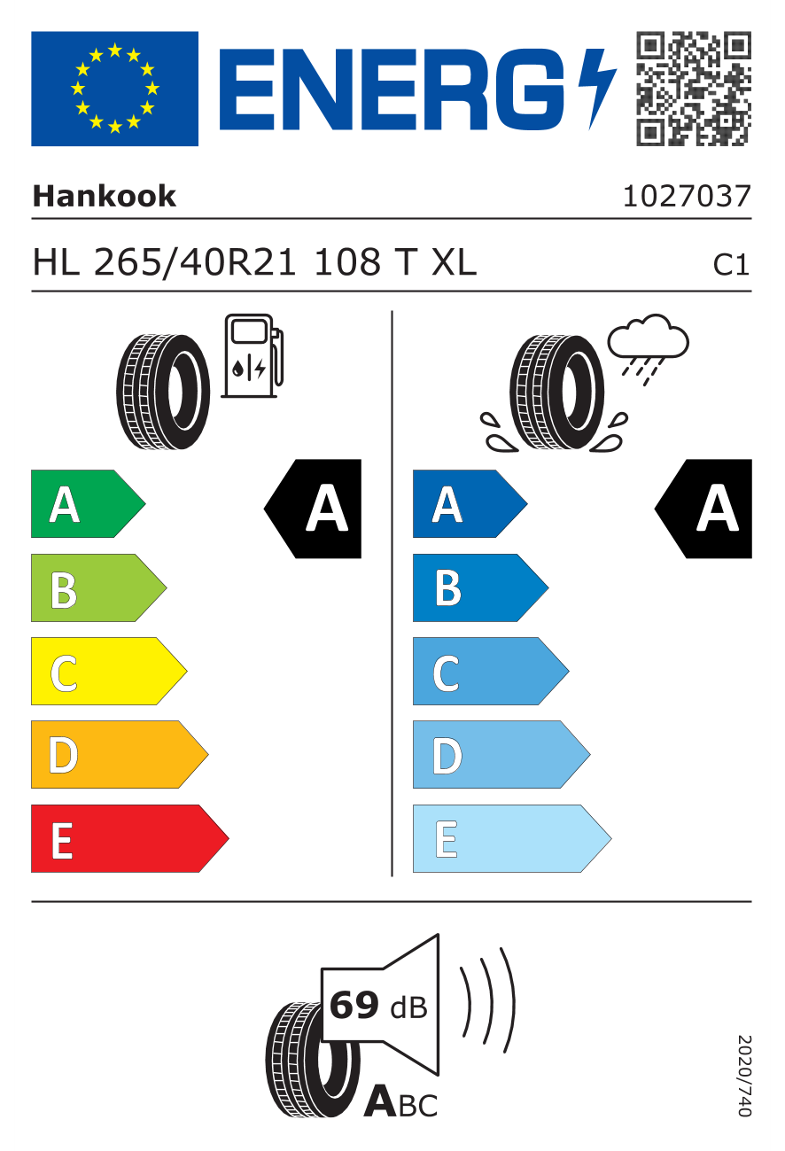 Hankook 265/40R21 108T K127E Ventus S1 Evo3 Ev XL Yaz Lastiği (2026)Hankook1027037-26Oto Lastik-LastikTR.com