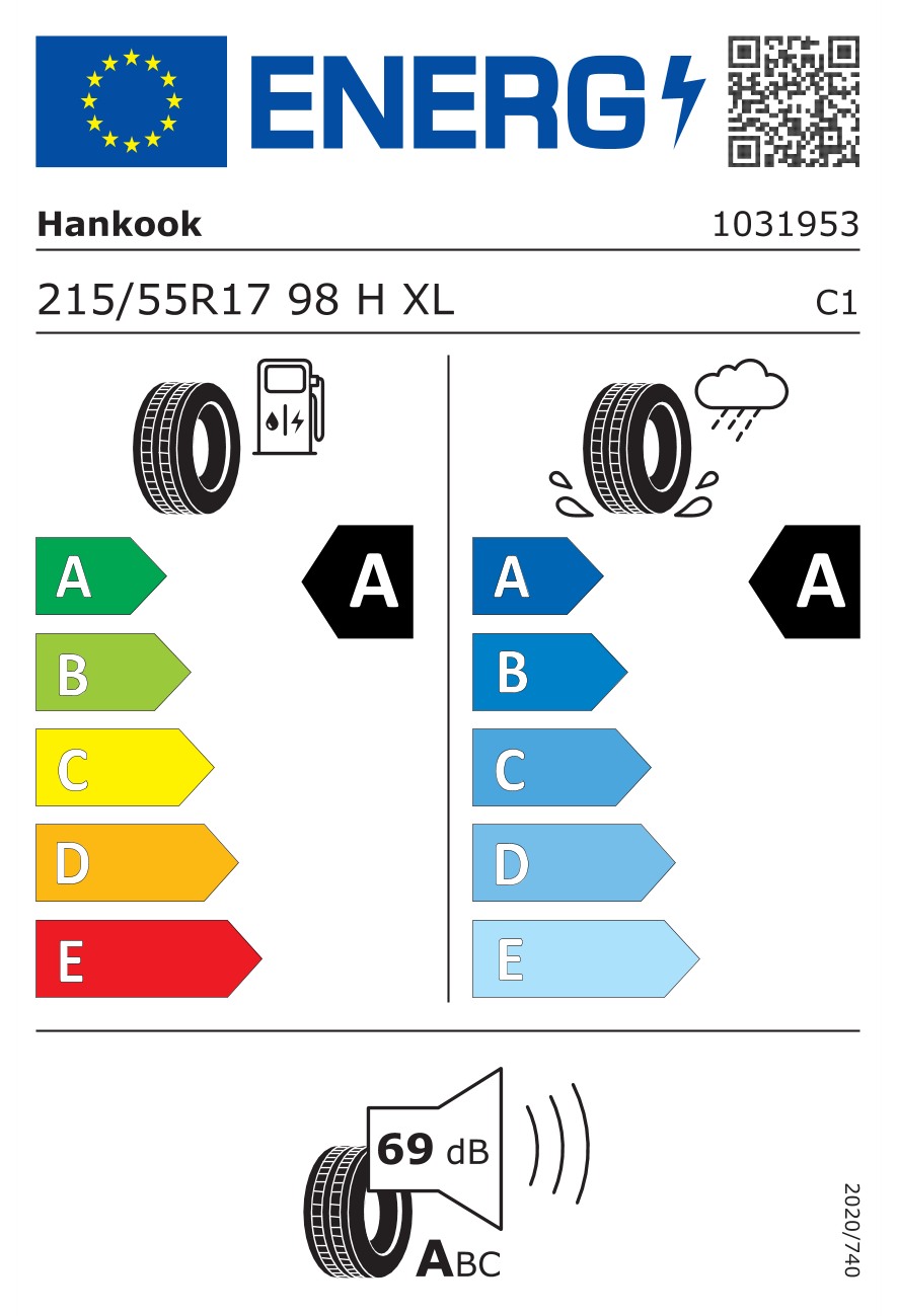 Hankook 215/55R17 98H K135 Ventus Prime 4 XL Yaz Lastiği (2025)Hankook1031953-25Oto Lastik-LastikTR.com