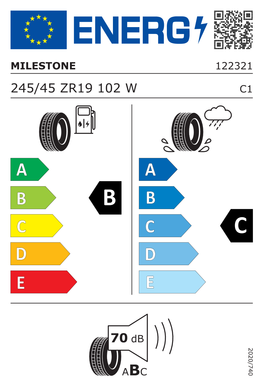 Milestone 245/45R19 102W CarMile Sport RF Yaz Lastiği (2026)Milestone122321-26Yeni Ürünler-LastikTR.com