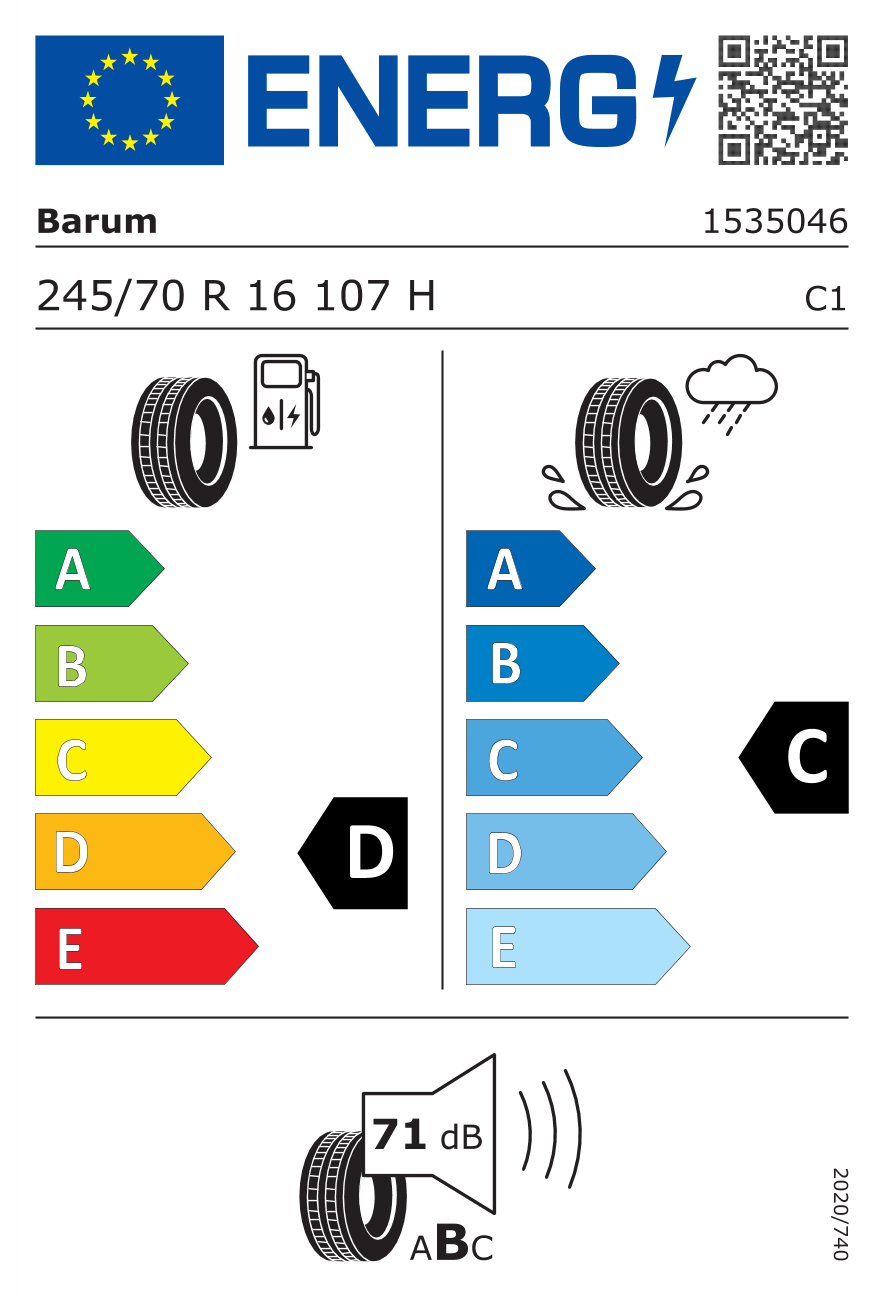 Barum Bravuris 4x4 TL FR 245/70R16 107H Yaz LastiğiBarum15350460000-254x4 Lastik-LastikTR.com