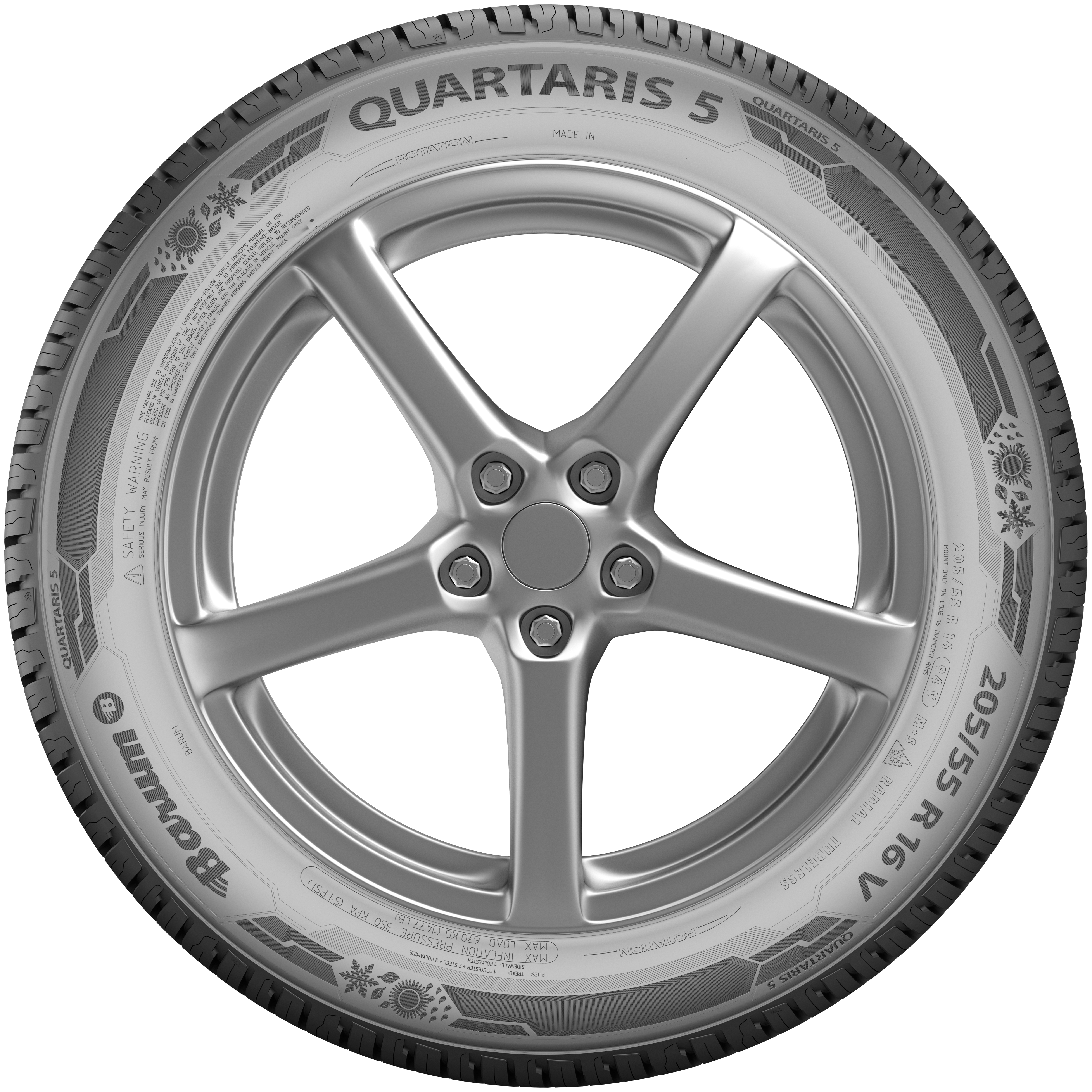 Barum 225/55R18 102V XL FR Quartaris 5 Dört Mevsim Lastiği (2025)Barum15413990000-25Oto Lastik-LastikTR.com