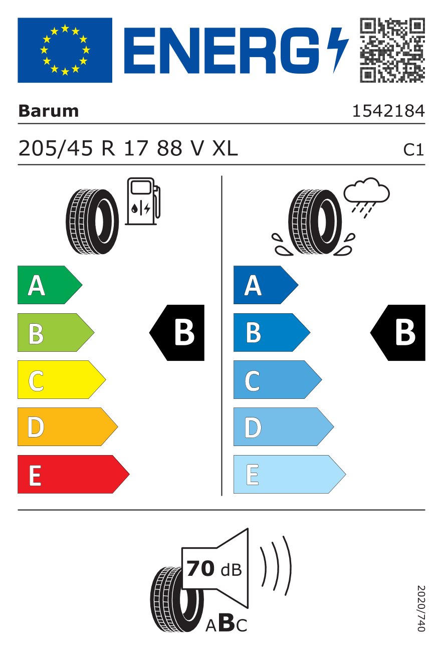 Barum 205/45R17 88V XL FR Bravuris 6 Yaz Lastiği (2025)Barum15421840000-25Oto Lastik-LastikTR.com