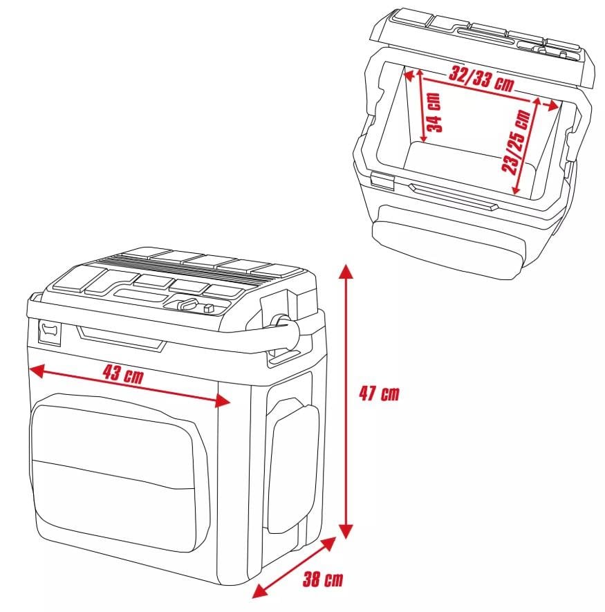 Einhell TE-COL 18/27 Li - Solo, Akülü Oto Buzluk (Akü ve Şarj Cihazı Dahil Değildir) - 2048420Einhell2048420Oto Buzdolapları-LastikTR.com