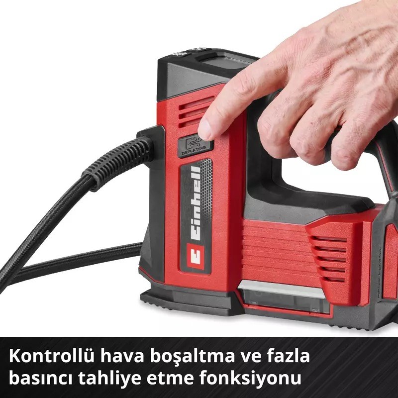 Einhell Car Expert CE-CC 18/23 D Li - Solo Akülü Mini Kompresör Power X-Change (Akü ve Şarj Cihazı Dahil Değildir) - 2071025Einhell2071025Hava Pompaları-LastikTR.com