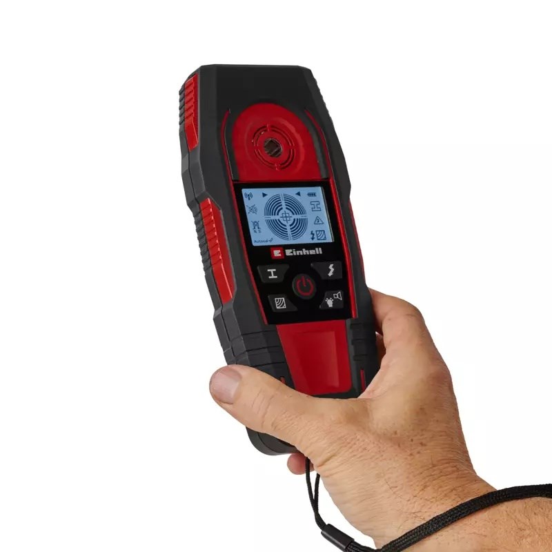 Einhell TE-MD 80 Dijital Dedektör (maks. algılama derinliği: demir 80 mm, elektrik kablosu 60 mm, demir dışı metal 38 mm, ahşap 24 mm, otomatik kalibrasyon, LCD ekran) - 2270145Einhell2270145Ölçü Aletleri-LastikTR.com