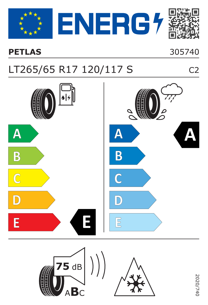 Petlas 265/65R17 120/117S Peaklander A/T  10PR LRE RWL Dört Mevsim Lastik (2026)Petlas305740-26Yeni Ürünler-LastikTR.com