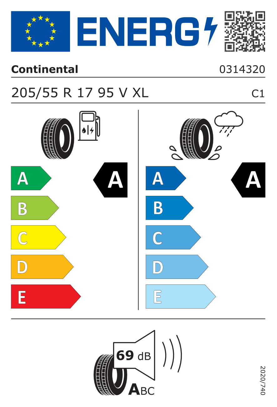 Continental 205/55R17 95V XL FR UltraContact NXT CRM Yaz Lastiği (2025)Continental3143200000-25Oto Lastik-LastikTR.com